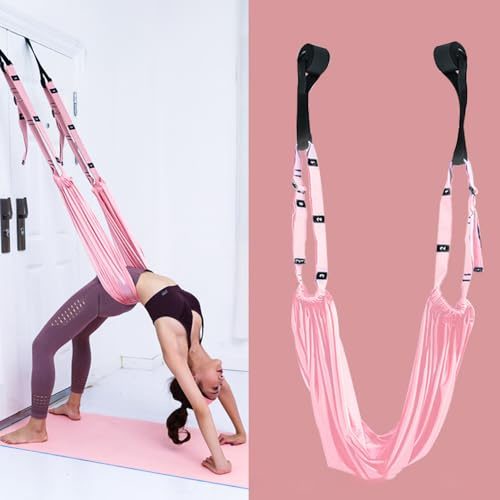 Yoga Strap for Stretching, Improve Back and Waist Flexibility, Yoga Fitness Band Adjustable Leg Stretcher Back Bend Assist Trainer for Dance, Yoga, Gymnastics, Cheerleading, Splits