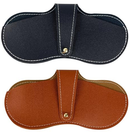 AffeGifts Custodia Occhiali Morbida Pelle per Donna Uomo, PU Custodia Occhiali da Vista Morbida Anti-Scratch Porta Occhiali da Borsa Custodia Porta Occhiali Portaocchiali Morbido Per Ufficio Viaggi