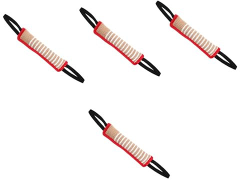 INOOMP 4 Stücke Interaktives Hundespielzeug Jute-beißkissen Für Hundetrainingsspiele Großes Hundeschleppspielzeug Robuster Griff Hundespielzeug