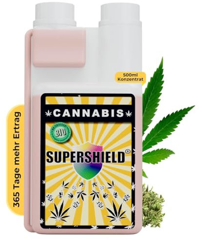 SUPERSHIELD Premium Wachstumsdünger Grow Booster 500ml – Organischer Bio-Dünger für Spezialkulturen – Flüssigdünger für mehr Aroma & Wachstum – Indoor & Outdoor für alle Wachstumsphasen
