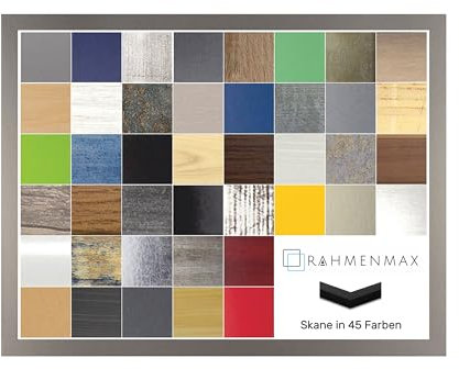 RahmenMax Skane Puzzlerahmen Bilderrahmen Posterrahmen 70 x 105 cm Anthrazit Passgenau Handgefertigt inklusive Antireflex Acryl Verglasung