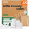 Water Bottle Cleaning Tablets-48 Pack, Bottle Bright Clean Stainless Steel, Thermos, Tumbler, Insulated and Reusable Water Bottles,Removes Stubborn Stains and Odors