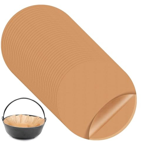 100 Pcs 20cm 8 Inch Precut Parchment Paper Circles, Non-Stick Cake Parchment Paper, Greaseproof Waterproof Circles Baking Liners for Pans Baking BBQ Pizza Cake Air Fryer
