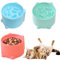 3 Stück Anti Schling Napf Katze, Futternapf Katze, Schleckmatte Katze Nassfutter, Slow Feeder Katze Nassfutter, Slow Feeder Für Katzen Und Kleine Hunde(13×9 cm)