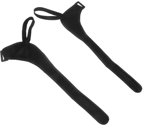 Kisangel Dragonne pour Bâtons De Ski Et Trekking Réglable en Polyester, De Bracelets De Fixation Anti-Glissement, Accessoire Outdoor pour Sports De Montagne Et Randonnée