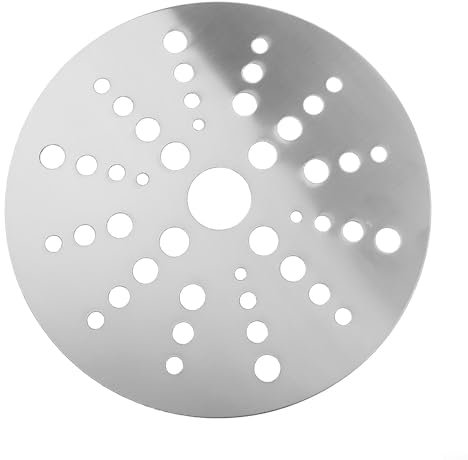 Jotekonoby Piastra adattatore a disco per piano cottura a induzione, piastra adattatore per diffusore di calore a induzione, piastra adattatore per casseruola in acciaio inox (19,8 cm)