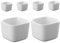 SUPVOX 6 Piezas Conjunto de Mini Macetas Cerámicas para Suculentas Macetas Cuadradas Decorativas para Plantas Pequeñas para Escritorio y Estanterías