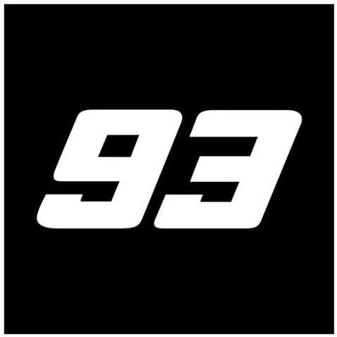 N. 93 Adesivi In vinile Adesivi Per Accessori Per Moto, Adesivi Riflettenti Per Casco Da Motocross(White,8CM)
