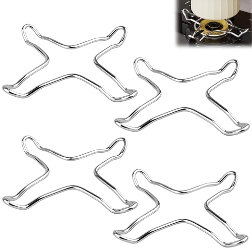 4 Pcs Gas Hob Pan Support, Gas Ring Reducer Wok Ring Suitable for Hobs and Coffee Pots