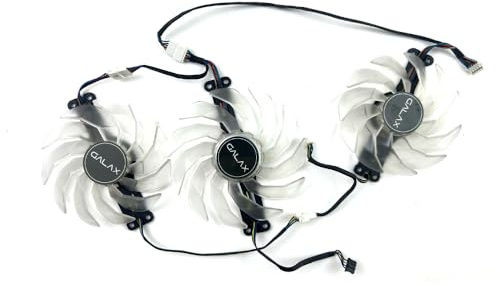 LIOZDMD Ventilateur de Refroidissement 102 mm TH1015S2H-PBA01 et 92 TH9215S2H-PDB03 pour Cartes Graphiques KFA2 Galax RTX 3070/3080/3070Ti/3080 Ti EX(ABC)