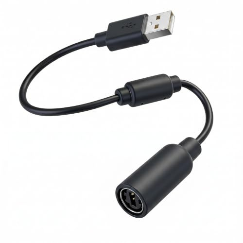 TwinkleHom USB Breakaway Kabel für Xbox 360 Controller, Ersatz Adapter kompatibel mit Logitech G920 G923 G27 G29, Thrustmaster Wheel, Guitar Hero, RockBand, RockSmith - 25cm