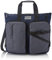 Vespa Mile, Messenger-Tasche, Uni, für Erwachsene, 44 x 37 x 12 cm (B x H x L), Blau (Blau/Grau), 44x37x12 cm (W x H x L)