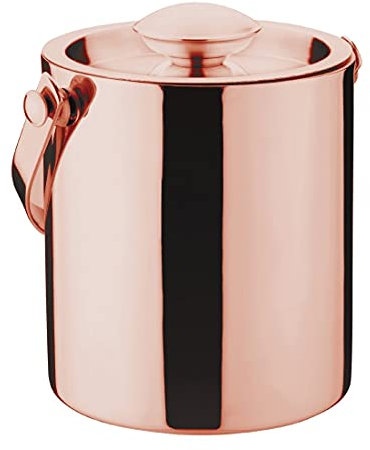 Olympia Eiseimer aus Kupfer, doppelwandiger Deckel, 1 l