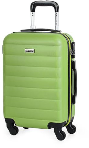 ITACA - Valise Cabine 55x40x20 Rigide Légère à Roulette 4 Roues Pivotantes avec Cadenas à Combinaison Bagage Cabine Idéal pour Voyager en Avion Petite Valise Compacte Compatible avec Ryana, Pistache