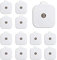 MED-FIT 12 self-Adhesive electrodes with 3.5mm Stud connectors, Sized 5cm x 5cm, Compatible with BEURER, SANITAS, and Most TENS Machines Available on Amazon