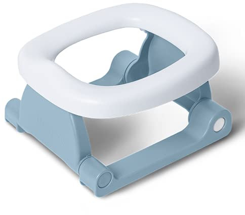 Pottiagogo Baby-Töpfchen, tragbar, faltbar, innovatives Antibakterielles Material, Grau, 390 g