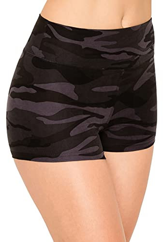 ALWAYS Damen Workout Yoga Shorts – Premium Soft Solid Stretch Cheerleader Laufen Tanz Volleyball Kurze Hose, Sho128 153, Groß