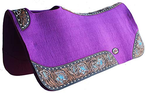 CHALLENGER Pferdesattel PAD Western Contoured Wool Felt Therapeutic 39206PR