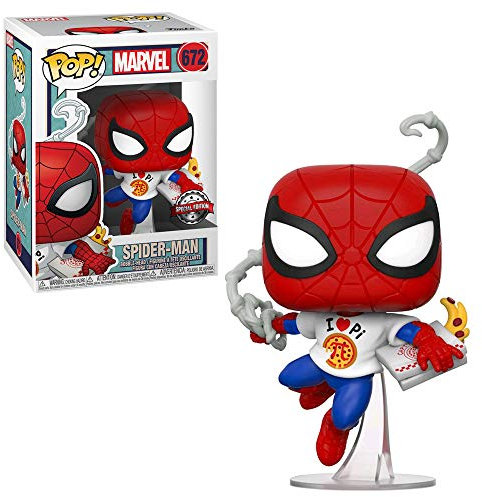 Pop! Marvel 672 Spider-Man with Pizza Exclusive