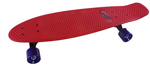 Ozbozz Skateboard en Plastique pour Enfant – Plateau de 68,6 cm – Couleurs Vives et Vives