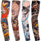Qpout Arm Tattoo Ärmel Abdeckung für Männer und Frauen - Unisex Outdoor Radfahren Basketball Sommer Sonnencreme Nylon Stretch Ärmel Mit Tribal Totem