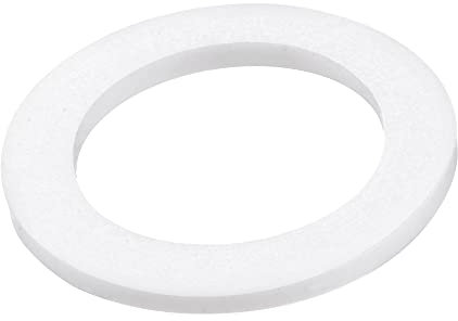 sourcing map 20 Stück PTFE Flachdichtung 30mm AD 20mm ID 2mm dick Flanschdichtung weiß