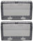 HOMSFOU 2Pcs Waterproof Wall Switch Socket Outlet Cover Transparent Wall Switch Protector Face Plate Panel Box for Bathroom, Living Room
