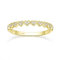 Titaniumcentral Ring Damen Gold Silber 925 14K Vergoldet Schmal Vorsteckring Liebe Herz Ewigkeit Verlobungsringe Partnerringe (56 (17.8))