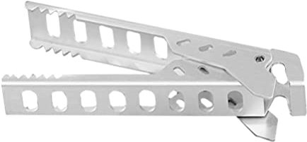 INOOMP Küchengerät Platte Gripper Bowl Clip: Gripper Edelstahl Hei?e Schale Klemme Klemme Retriever Küchenzange zum Bewegen Steinschüssel Toaster Ofen Dampfer Silber