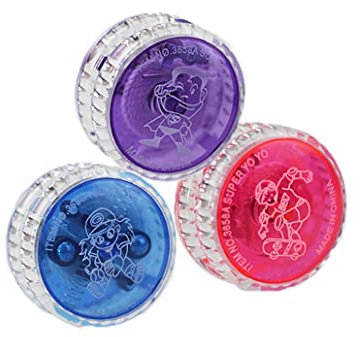 1pc Glühender Yo Yo Ball Wiederverwendbares Plastik YOYO Spielzeug für Kinder und Anfänger Zufällige Farbe