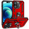 Fetrim Funda para iPhone 14 Pro MAX, Carcasa Shock Absorción de con Anillo de rotación Soporte para Apple iPhone 14 Pro MAX Rojo