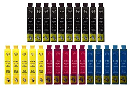 Inkpro 25 kompatible Druckerpatronen T16 XL, T1631, T1632, T1633, T1634 für Workforce WF-2010 2110 2510 2520 2530 2540 2630 2650 2660 2750 2760