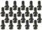 RIDEX 2070W0064 20x Radschraube Radbolze Hinten, Vorne 47mm M14X1,25mm 24mm 1.4kg
