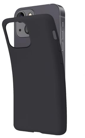 SBS iPhone 13 Mini Hülle Schwarz Panther Pantone Black C Hülle Weich Flexibel Kratzfest Dünn Bequem in der Tasche Hülle Kompatibel mit Wireless Charging