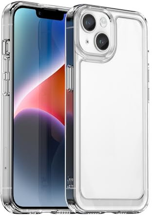 AQ Mobile Cover per Apple iPhone 15 Plus Trasparente Soft Case Resistente a Shock anti-shock Bumper