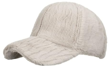 CHENNUO Basecap Winter Cap Damen Plüsch Baseballmützen Warme Outdoor Kappen