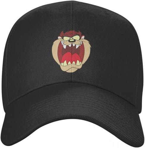 TeysHa Baseballkappe Snapback Sonnenhut Benutzerdefinierte Tasmanischer Teufel Baseballkappe Männer Frauen Verstellbar Taz Cartoon Comic Papa Hut Outdoor Geschenk Männer Frauen