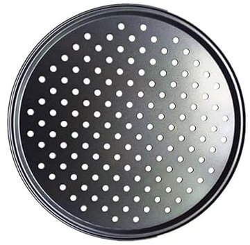 ZHAOYUQI Plato Pizza Bandeja for Pizza con Agujeros Bandeja for Pizza Antiadherente Perforada for Horno Herramienta for Hornear Pizza Plato Pizza Horno(26CM)