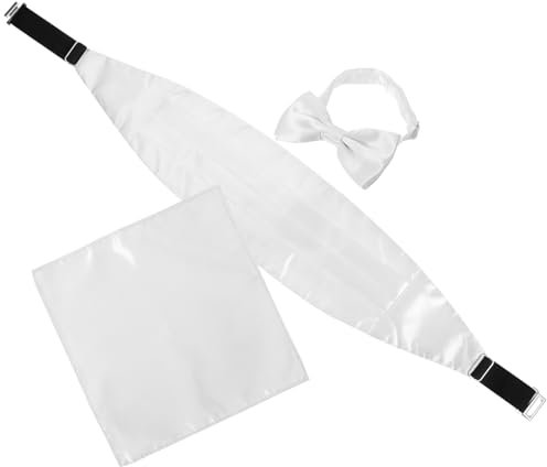 TENDYCOCO Kummerbund- Und Fliege-set Aus Feinem Satin – Hochzeitsanzug-accessoires Für Bräutigame Väter Und Ehemänner