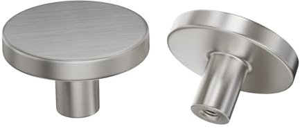 goldenwarm 10 Pack Brushed Nickel Drawer Knobs Silver Kitchen Cabinet Knobs - Aluminum Alloy