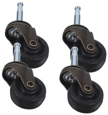 Veemoon 4stücke Möbelrollen Aus Gummi Und Multifunktions-räder Mit Hoher Tragfähigkeit Verschleißfeste Lenkrollen Für Stühle Schränke Couchtische Und Wohnaccessoires Einfach Zu