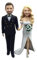 EVZZ 3D Figur personalisiert,Personalisierte Wackelkopf-Figuren, Ganzkörper-Anpassung, handgefertigte Skulptur für Vater, Mutter, Weihnachten, Valentinstag, Geburtstag, Party, Hochzeit (2 Personen)