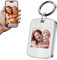 GUOMIS Porte clef photo,Porte clé photo personnalisé,porte clef personnalisable photo,cadeau personnalisé pour les anniversaires de mariage, les couples, les fêtes et les anniversaires