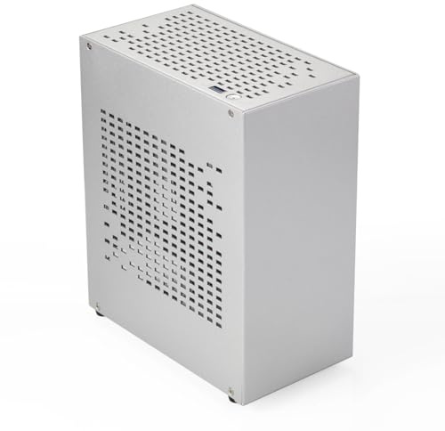 PAGJHRFJG A07 Mini ITX Computer Case Chassis HTPC Host Case USB3.0 ITX Enclosure Personal Computer Chassis Desktop Box Easy Install Silver
