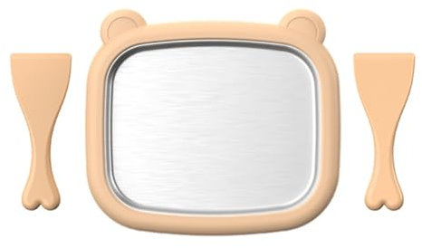 Uxsjakjsd Mini Máquina para Hacer Helados Enrollados Caseros. Heladera Instantánea con Placa Fría de Acero Inoxidable y 2 Espátulas.