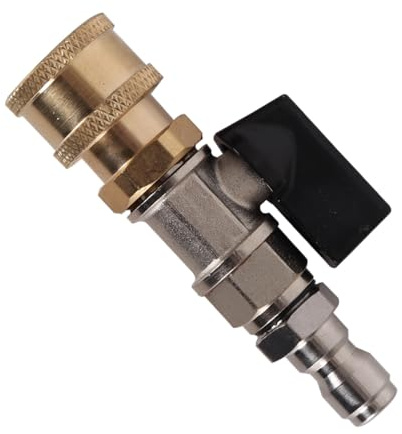 DUZEPA 1/4 Inch Compressed Air Stopcock, Compressed Air Stop Valve, for Pneumatic Tools and Compressors