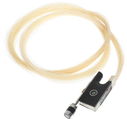 Ersatz Bogenfrosch für 4/4 Violine, Geigenbogenhalter aus Metall | 1 Satz mit Schraube und Rosshaar, Holz und Metallteile, für Schüler und Profis, als Reparaturzubehör