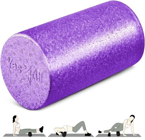 Yes4All Foam Roller - Rouleau en Mousse EPP Ultra Léger à Haute Densité 30/45/60/90 CM De Long Pour Dos, Les Jambes, Gymnastique, Pilates, Fitness, Yoga