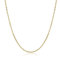 BODYA 1.5 MM Twisted Rope Curb Chain Necklace Italian Thin Strong Lobster Clasp Yellow Gold