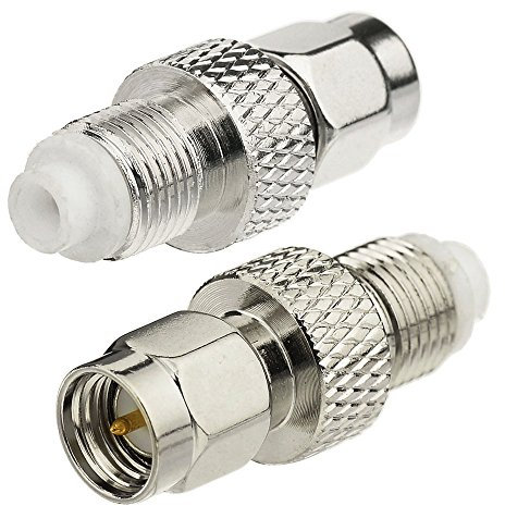 wlaniot 2 Stück SMA auf FME Adapter SMA Stecker auf FME Buchse RF Koaxialstecker